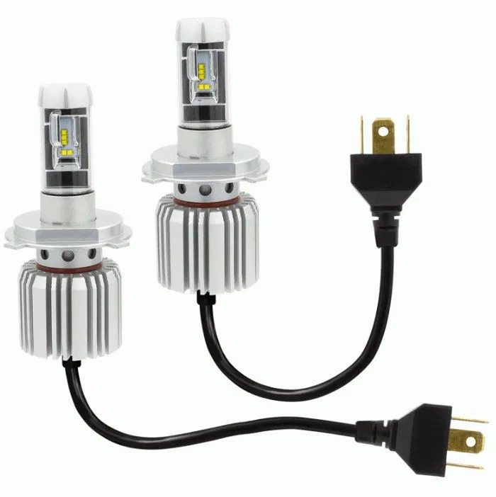 HE-H4LED – METRA Headlight Bulb, H4 LED Bulb 25 Watt 9 To 32 Volt White/ Golden Yellow/ Light Blue Beam Color 6000 Lu...